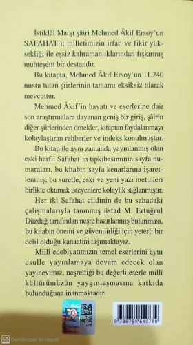 Safahat (Cep Boy) Mehmet Akif Ersoy Çağrı Yayınları %20 indirimli