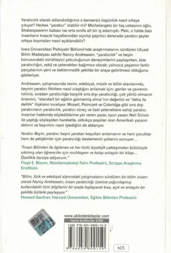 Yaratıcı Beyin Dehanın Nörobilimi Dr. Nancy C.Andreasen Akılçelen Kita