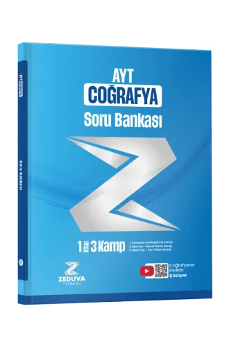 Zeduva Yayınları Coğrafyanın Kodları AYT Coğrafya 1 Kitap 3 Kamp Soru Bankası
