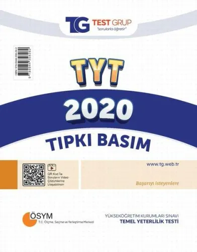 TEST GRUP - TYT -Tıpkı Basım 2020 ÇIKMIŞ SORULAR