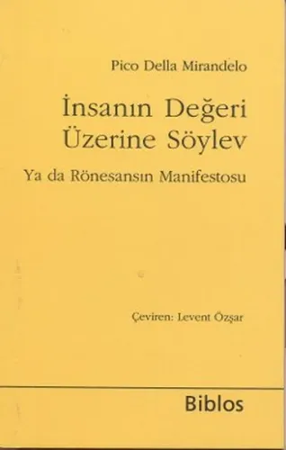 İnsanın Değeri Üzerine Söylev