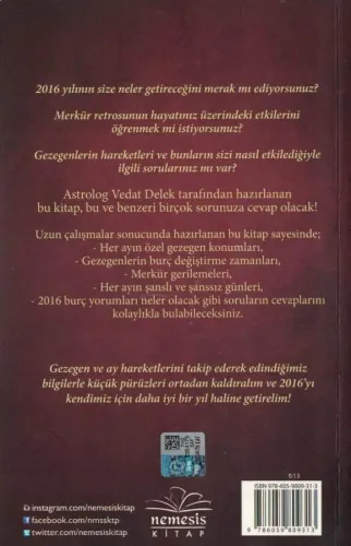 Astrolojiyle Hayatınızı Değiştirin Vedat Delek Nemesis Kitap %60 indir
