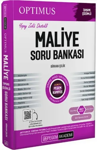 Pegem Yayınları 2025 KPSS A Grubu Optimus Maliye Soru Bankası Çözümlü