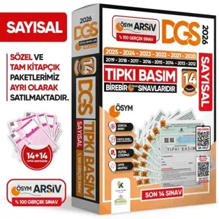 Karakutu Yayınları 2026 DGS SAYISAL (SAY) ÖSYM Çıkmış Soru Tıpkı Basım