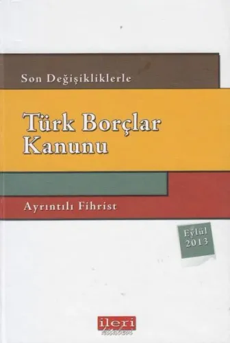 Türk Borçlar Kanunu-Ciltli