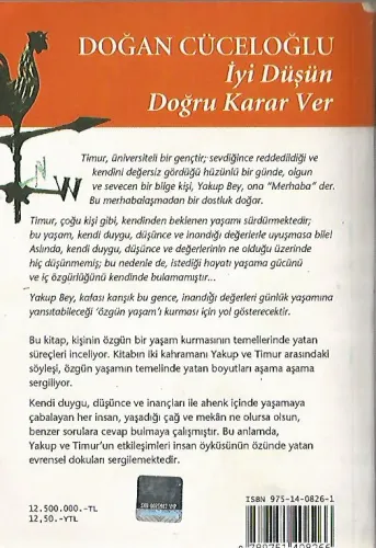 İyi Düşün Doğru Karar Ver Doğan Cüceloğlu Remzi Kitabevi %46 indirimli