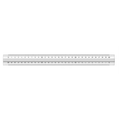 HATAS TRİBLDESİMETRE   (Şeffaf)                         30 cm.