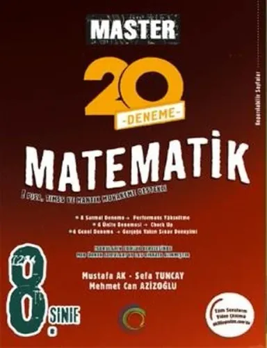 ​Okyanus Yayınları 8. Sınıf Master Matematik 20 Deneme
