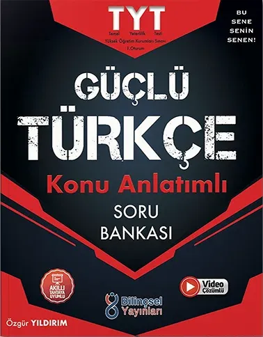 Bilinçsel YKS TYT Türkçe Güçlü Konu Anlatımlı Soru Bankası Bilinçsel Yayınları