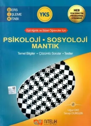 Nitelik YKS Psikoloji Sosyoloji Mantık Ders İşleme Kitabı