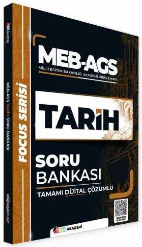 TKM Akademi MEB-AGS Tarih Soru Bankası Çözümlü Focus Serisi