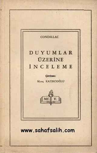 Duyumlar Üzerine İnceleme 1954 Baskı