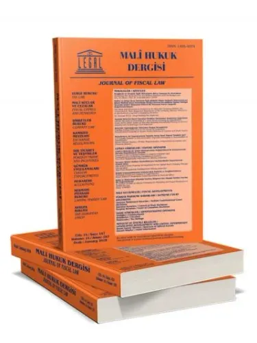 Legal Mali Hukuk Dergisi ( 2020 Yılı Aboneliği ) ( 12 Sayı )
