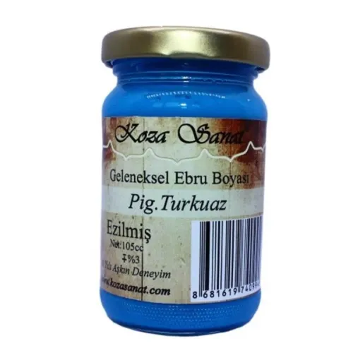 Koza Sanat Ebru Boyası pig. Turkuaz 105cc