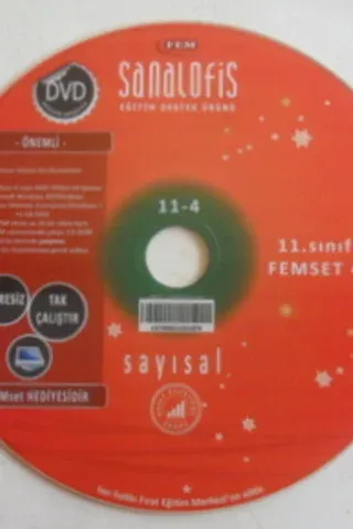 11.Sınıf Femset 4 Sınav DVD si ( sayısal )