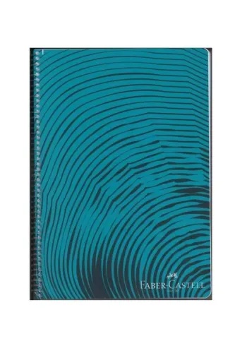 FABER-CASTELL PP KAPAK WAVES SPİRALLİ DEFTER 100 yp Çizgili