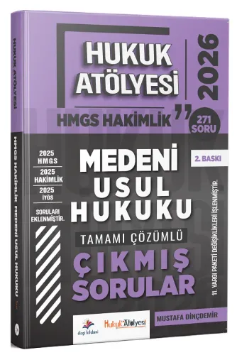 Dizgi Kitap Yayınları 2026 Hukuk Atölyesi HMGS Hakimlik Medeni Usul Hu