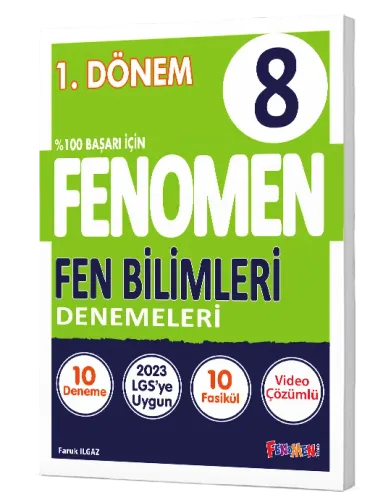 Fenomen Yayınları 8.Sınıf Fen Bilimleri Denemeler 1. Dönem