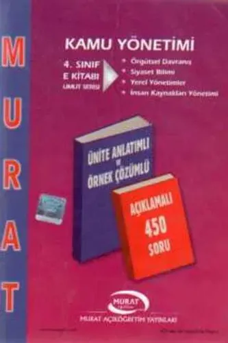 4. Sınıf Kamu Yönetimi E Kitabı