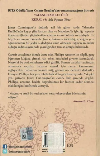 Asla Pişman Olma Celeste Bradley Epsilon Yayıncılık %46 indirimli