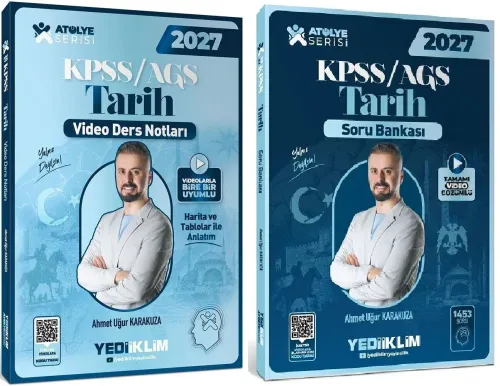 Yediiklim Yayınları 2027 KPSS MEB-AGS Tarih Atölye Video Ders Notları 