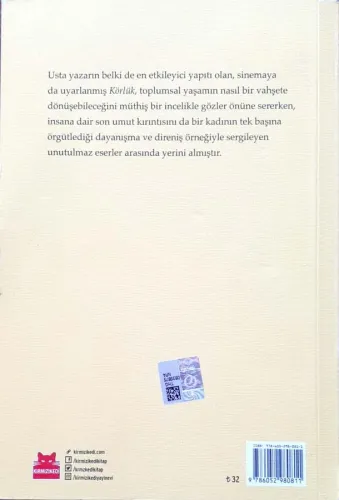 Körlük Jose Saramago Kırmızı Kedi Yayınları