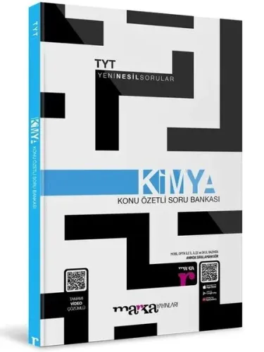 Marka Yayınları 2022 TYT Kimya Konu Özetli Yeni Nesil Soru Bankası Tamamı Video Çözümlü