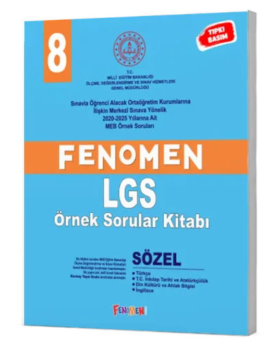 Fenomen 8 MEB Sözel Örnek Sorular