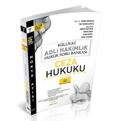 Külliyat Adli Hakimlik Hukuk Soru Bankası Ceza Hukuku