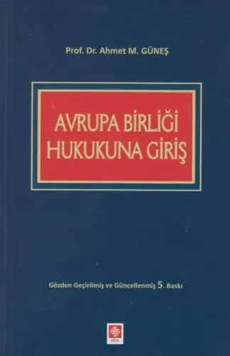 Avrupa Birliği Hukukuna Giriş