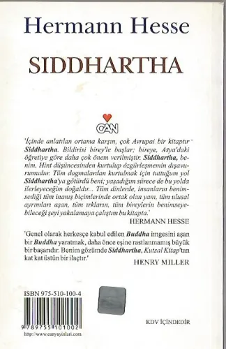 Siddhartha Hermann Hesse Can Yayınları %54 indirimli
