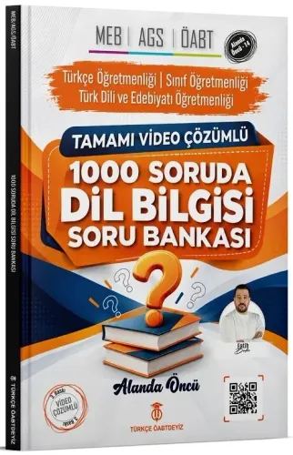 Türkçe ÖABTDEYİZ ÖABT MEB-AGS 1000 Soruda Dil Bilgisi Soru Bankası