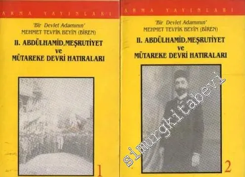 Bürokrat Tevfik Biren'in II. Abdülhamid Meşrutiyet ve Mütareke Hatıraları 2 Cilt TAKIM -