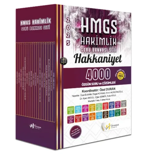 HAKKANİYET HMGS Hakimlik Soru Bankası Seti