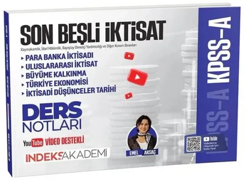 İndeks Akademi 2027 KPSS A Grubu Son Beşli İktisat Video Ders Notları