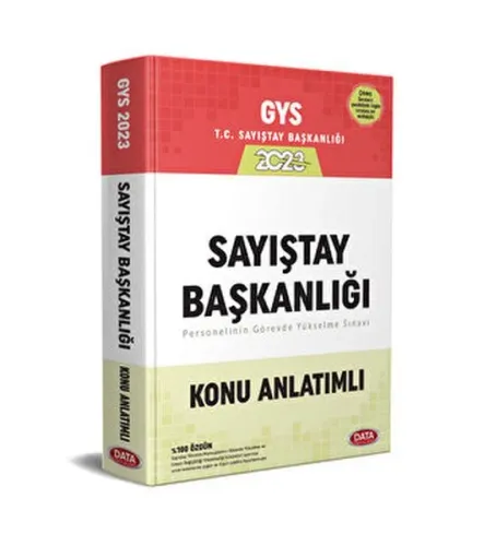Data Yayınları 2026 GYS Sayıştay Başkanlığı Konu Anlatımlı