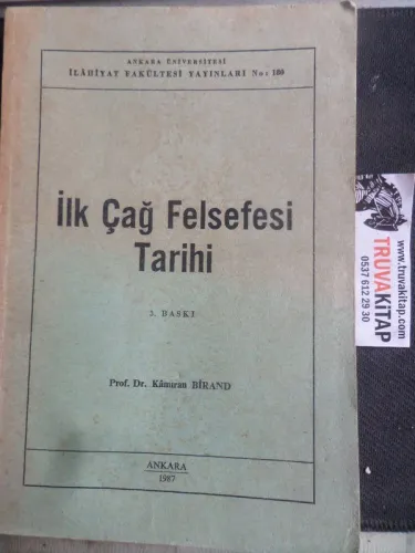 İlk Çağ Felsefesi Tarihi Kamıran Birand