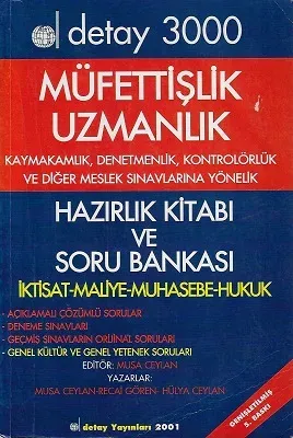 3000 Müfettişlik Uzmanlık Hazırlık Kitabı ve Soru Bankası -İktisat-Maliye-Muhasebe-Hukuk Kaymakamlık- Denetmenlik- Kontrolörlük ve Diğer Meslek Sınavlarına Yönelik