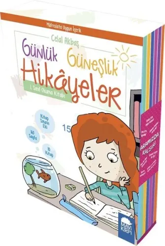Günlük Güneşlik Hikayeler 1 Sınıf Okuma Seti; 10 Kitap Takım
