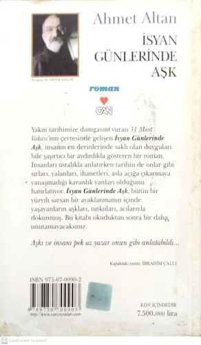 İsyan Günlerinde Aşk Ahmet Altan Can Yayınları