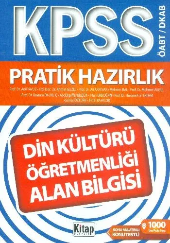 Din Kültürü ve Ahlak Bilgisi Öğretmenliği Alan Bilgisi Hazırlık Kitabı