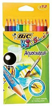BİC AQUACOULEUR 12 Renk KURU SULU BOYA