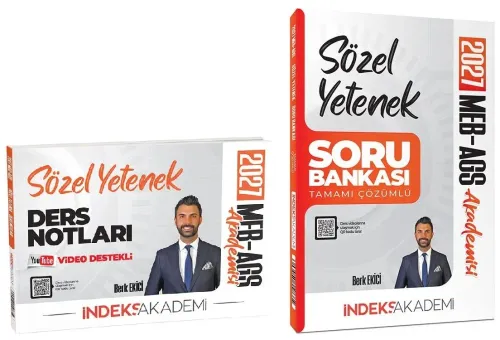 İndeks Akademi 2027 MEB-AGS Sözel Yetenek Ders Notları ve Soru Bankası 2'li Set