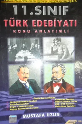 11. Sınıf Türk Edebiyatı Konu Anlatımlı Mustafa Uzun