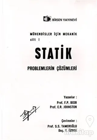 Mühendisler İçin Mekanik Cilt: 1 - Statik Problemlerin Çözümleri