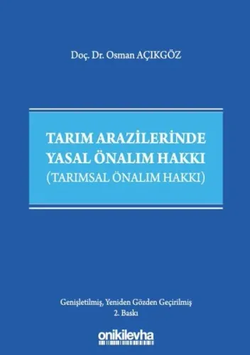 Tarım Arazilerinde Yasal Önalım Hakkı