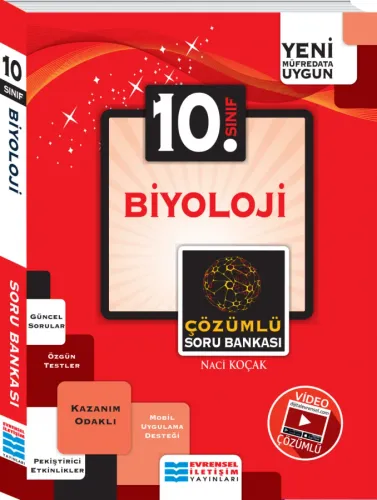 10. Sınıf Biyoloji Video Çözümlü Soru Bankası Naci Koçak Evrensel İletişim Yayınları