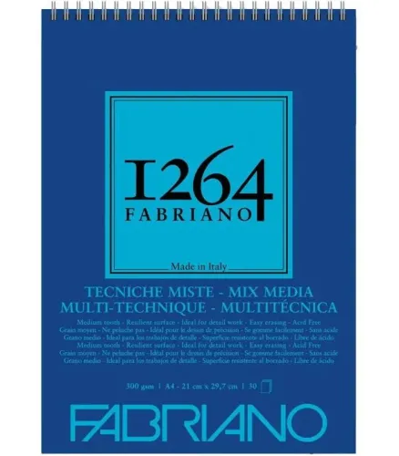 Fabriano F-1264 Mix Media Defter 300gr A4 30yp