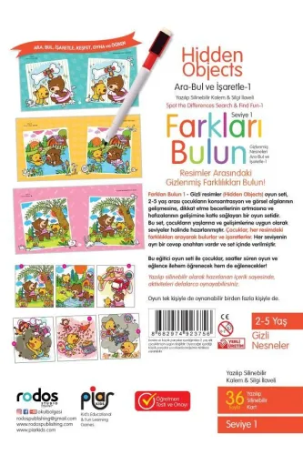 Gizli Resimler-Farkları Bulun (Seviye 1)Hidden Objects-1-Gizlenmiş Nes