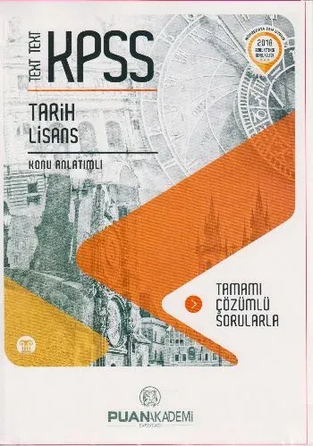 Puan KPSS Text Text Tarih Konu Anlatımlı 2018